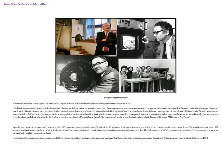 3 anos da morte do professor Sir Mansfield, ganhador do Pr&ecirc;mio Nobel