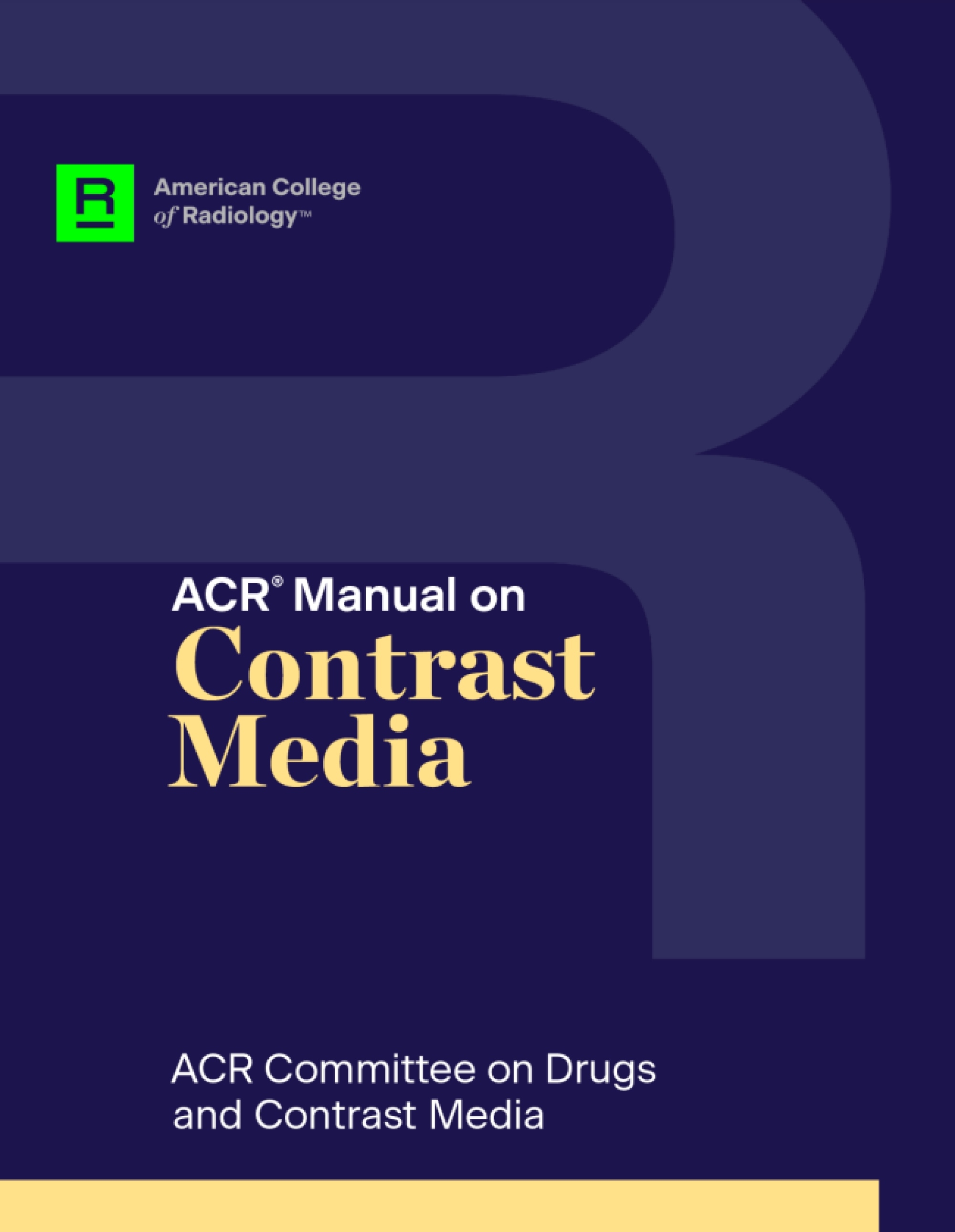 2024: Novo Manual de Meios de Contraste do ACR